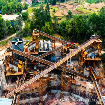 Линия по производству промытого песка и заполнителя производительностью 1000 тонн в час